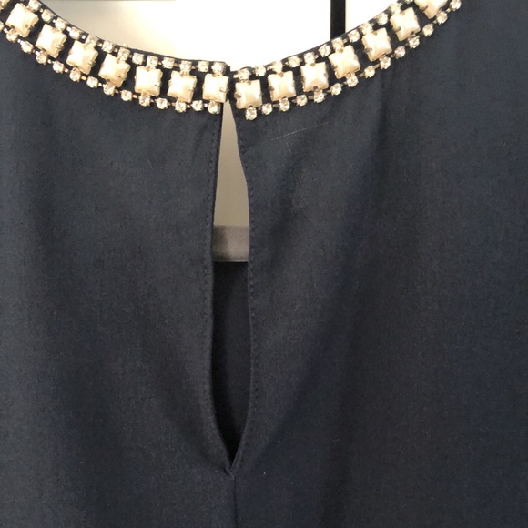 Cynthia Rowley Sleeveless Top & Bejeweled Neck M - Picture 4 of 5